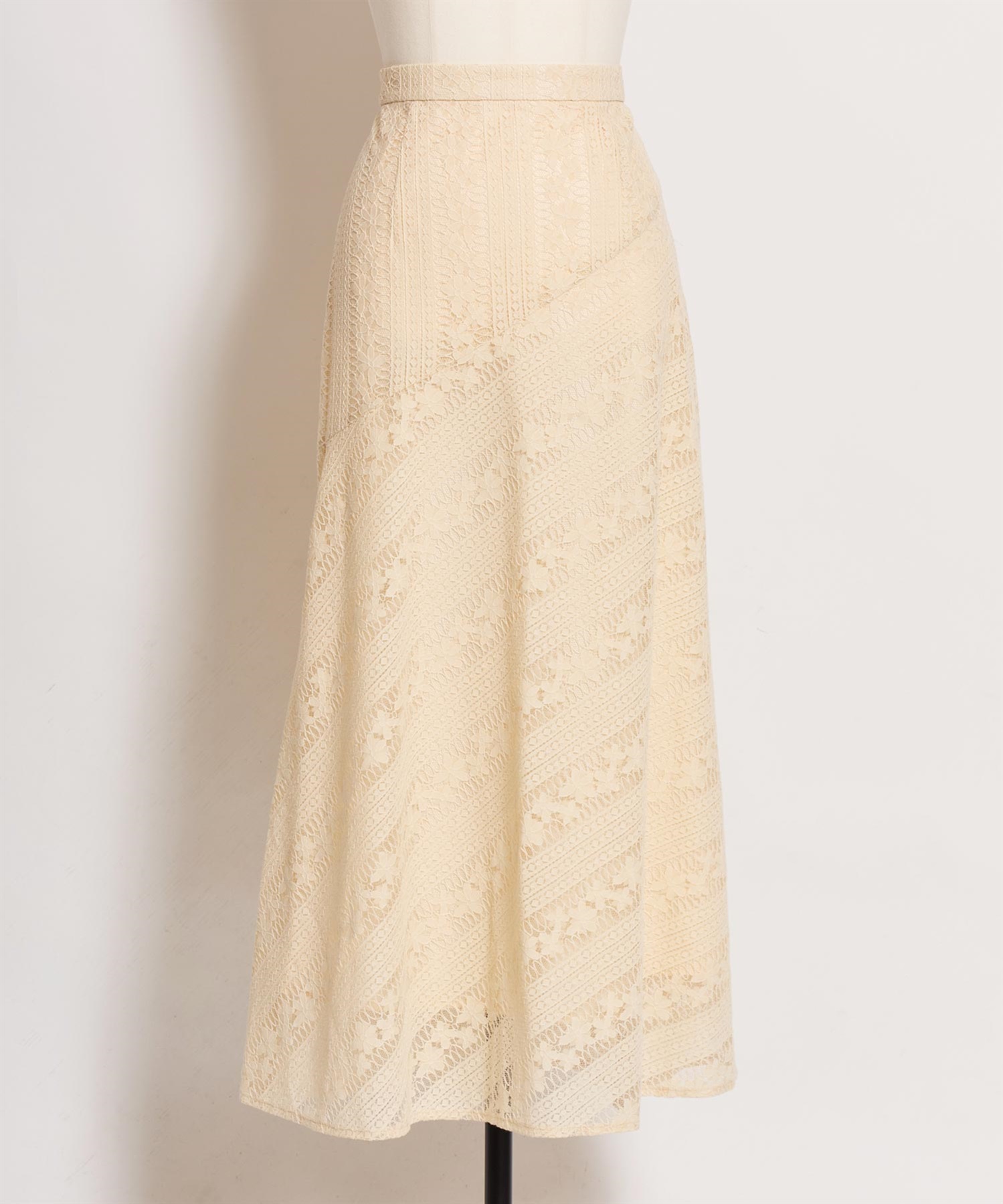 【予約】【SSサイズあり】パネルレーススカート(51イエロー-ＳＳ-4月下旬ごろのお届け)