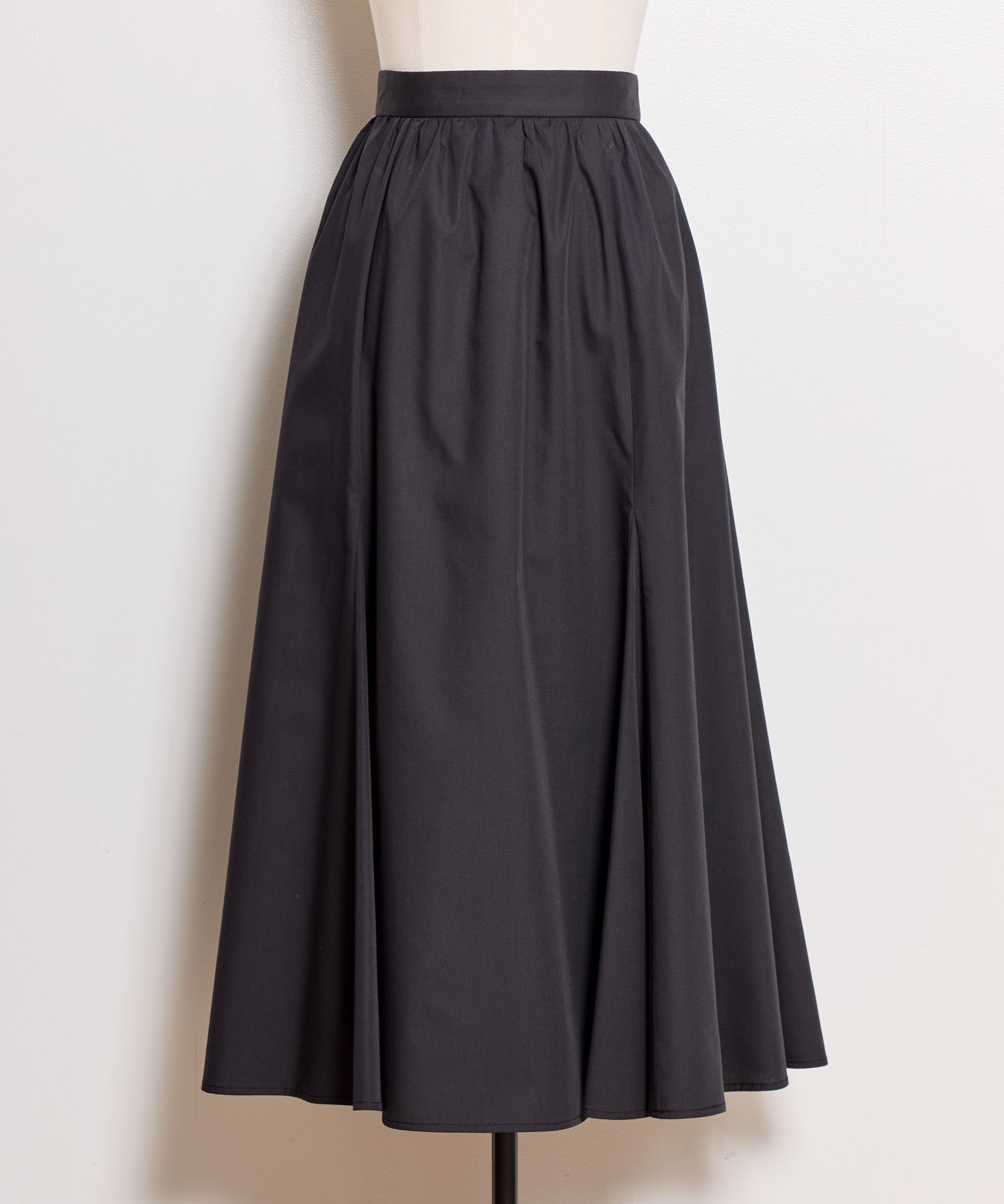 【予約】マチフレアギャザースカート(00ブラック-Ｓ-5月下旬ごろのお届け)