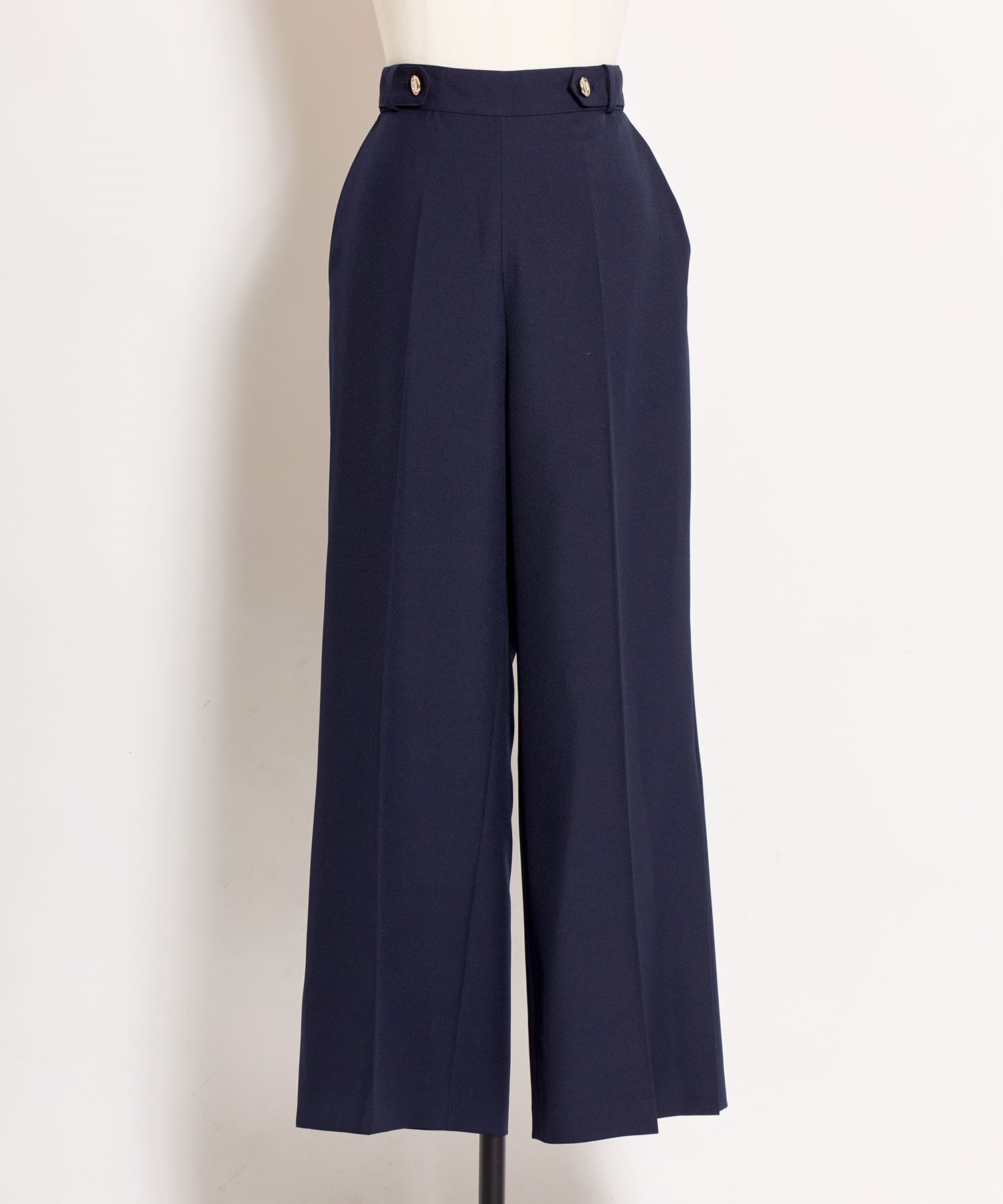 【予約】ストレートパンツ(70ネイビー-Ｓ-4月下旬ごろのお届け)