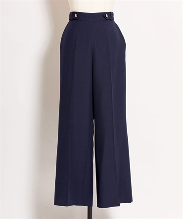 【予約】ストレートパンツ(70ネイビー-Ｍ-4月下旬ごろのお届け)