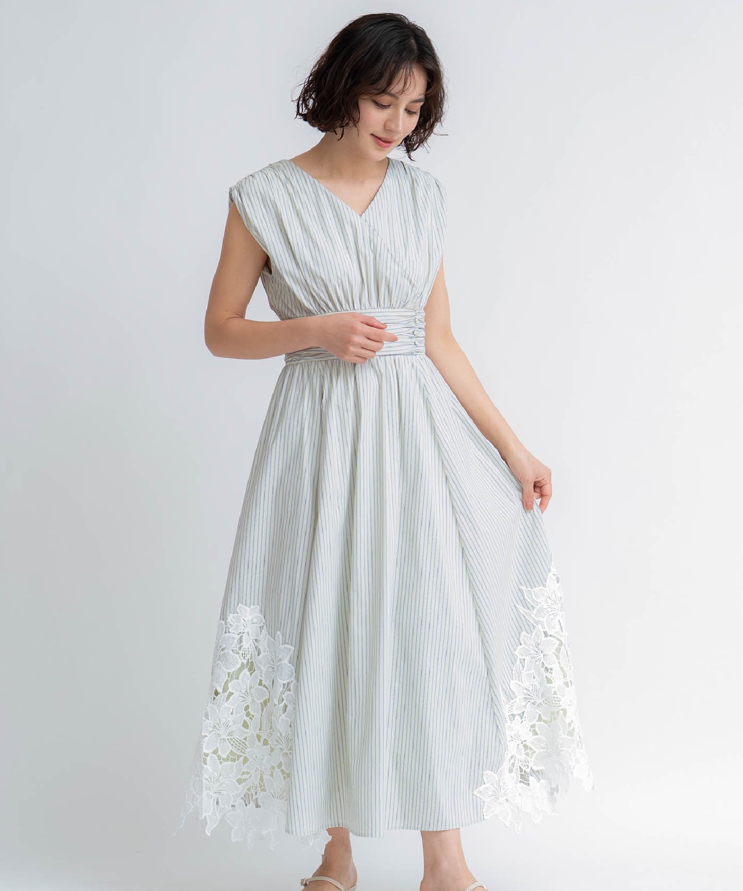 【予約】ヘムレーストリムワンピース(51イエロー-Ｓ-5月下旬ごろのお届け)