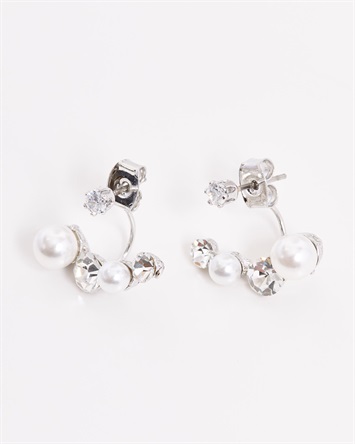 パールビジュードロップピアス(13シルバー-フリー)