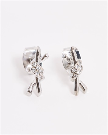 ビジューノットピアス(13シルバー-フリー)