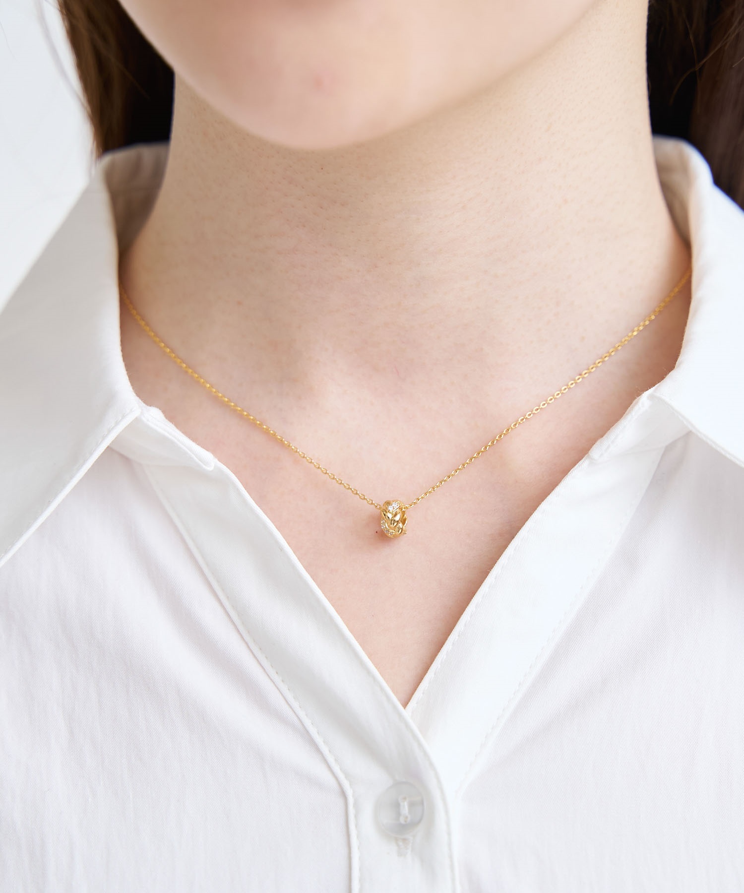 【予約】キルティングモチーフネックレス