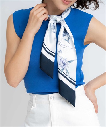 【予約】フラワープリントスカーフ