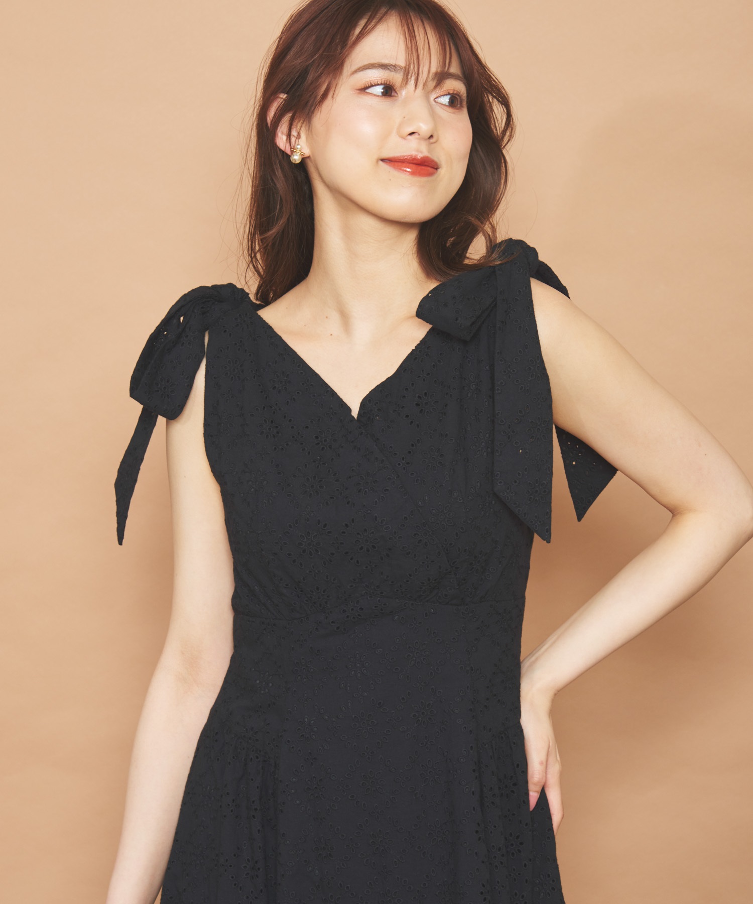 肩リボン刺繍ワンピース | ロングワンピース | Noela OFFICIAL WEB STORE