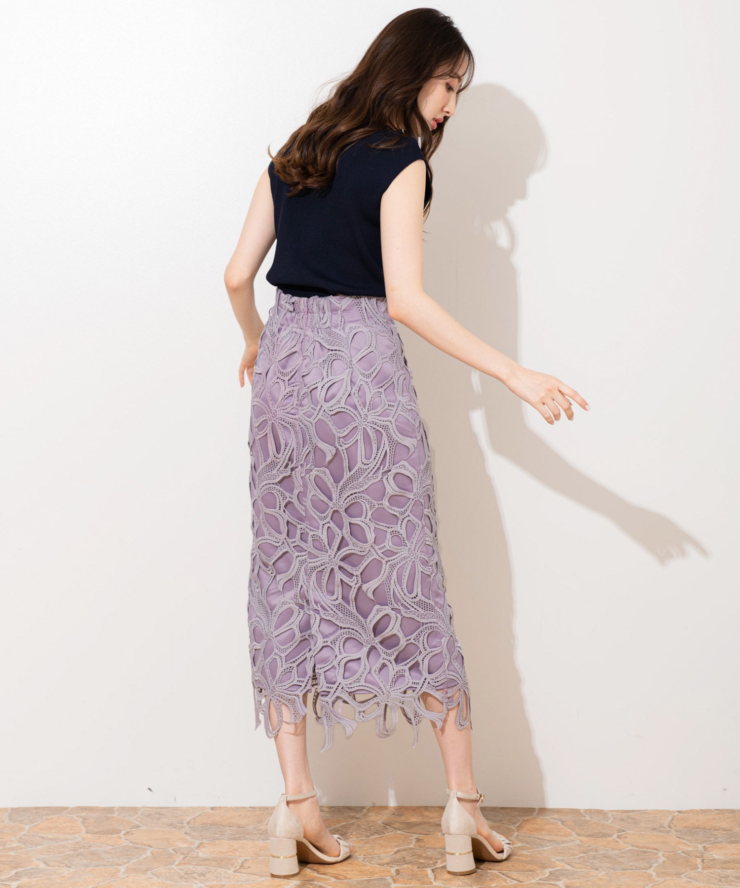 リボンレースタイトスカート | タイトスカート | Noela OFFICIAL WEB STORE