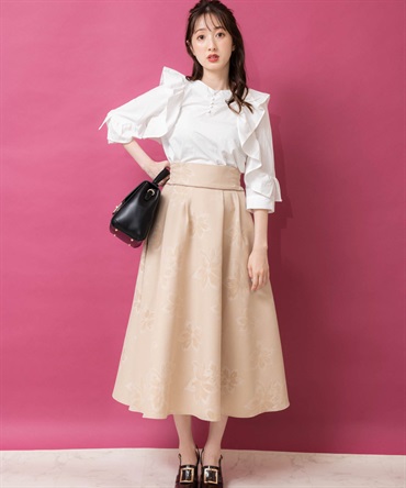 激レア⭐️John galiano 花柄　スカート　ニュースペーパー　42 XL 激レア⭐️John galiano 花柄 スカート ニュースペーパー 42 XL