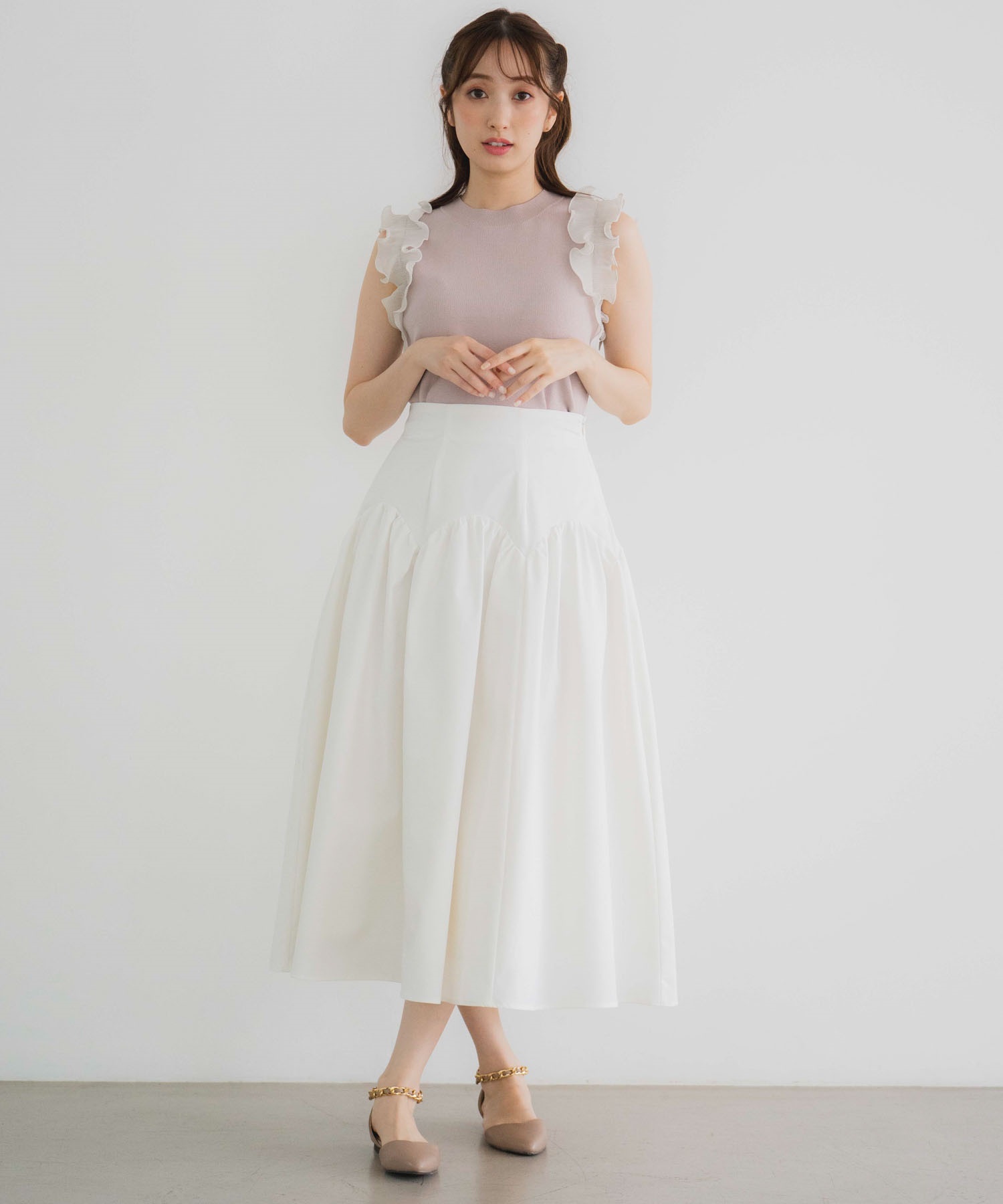 スカラップ切替スカート | フレアスカート | NOELA OFFICIAL WEB STORE