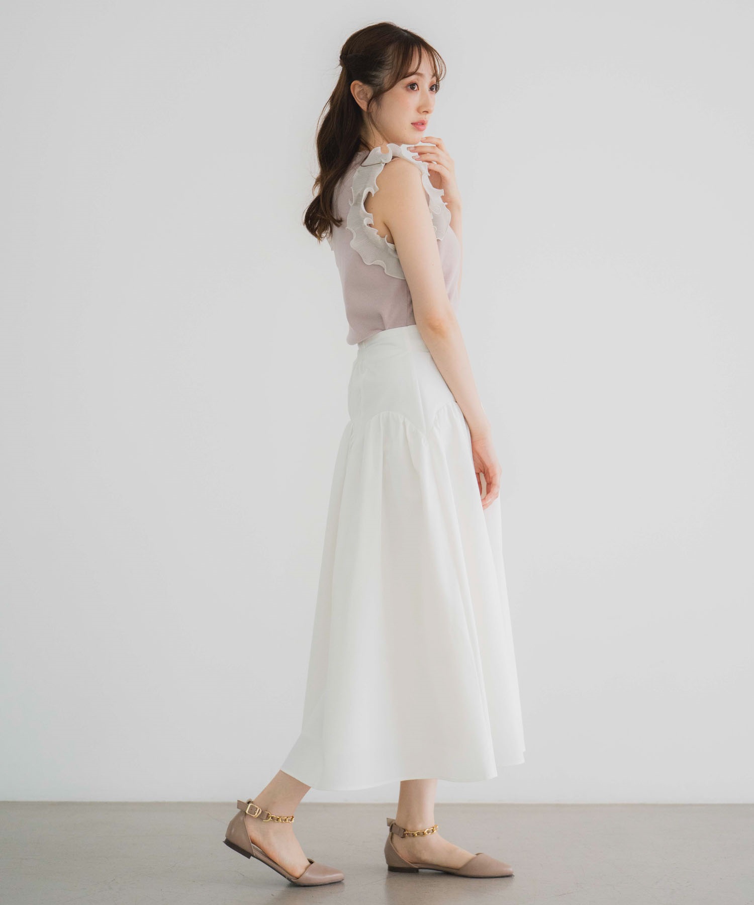 スカラップ切替スカート | フレアスカート | NOELA OFFICIAL WEB STORE