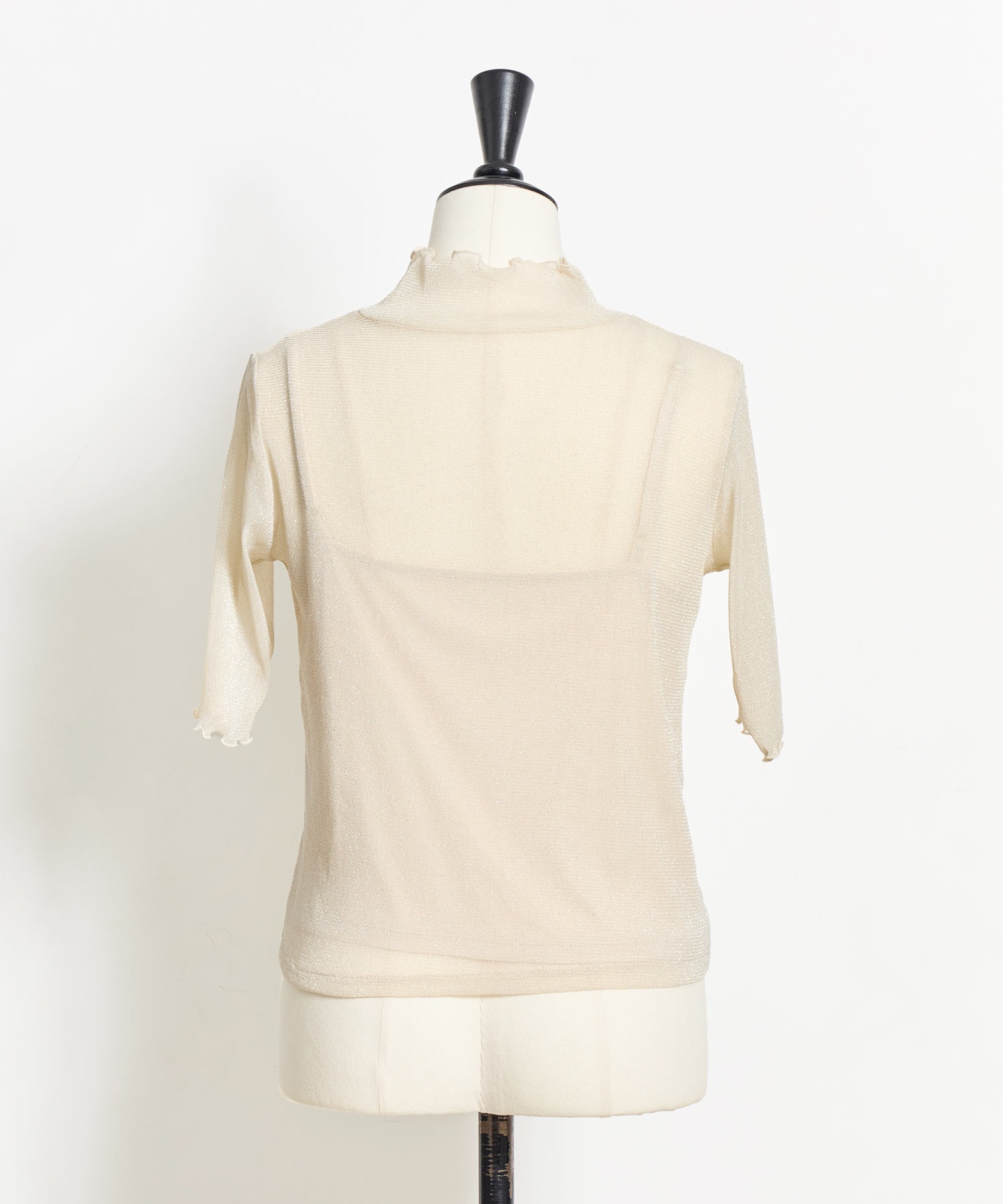 yori ラメクローバーシアーシャツ ホワイト 新品・未使用・タグ付 yori ラメクローバーシアーシャツ 新品 white（限定色） - メルカリ