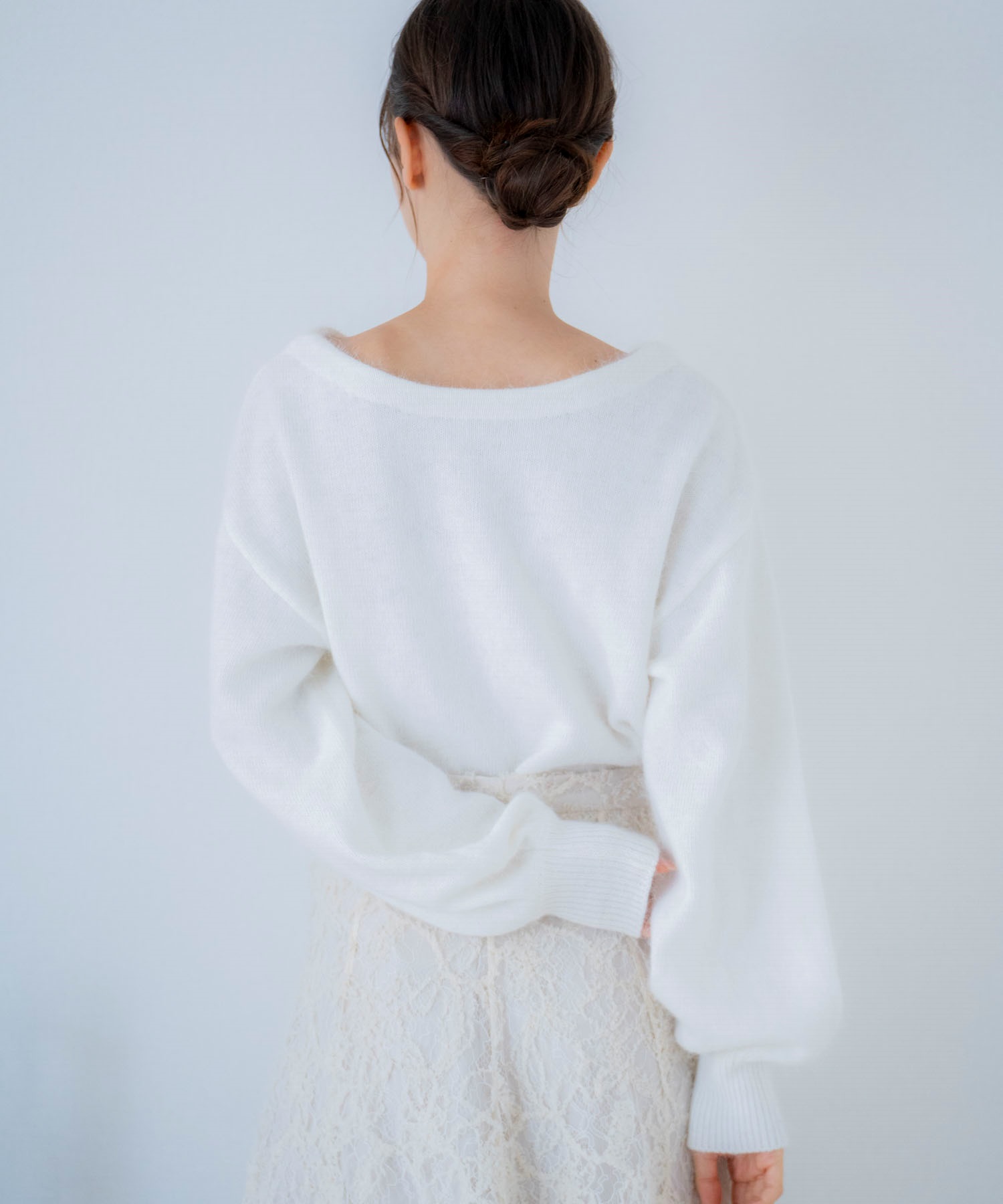 Indibrand アンゴラ混 ニット セーター 2WAYアンゴラ混ニット | ニット | Noela OFFICIAL WEB STORE