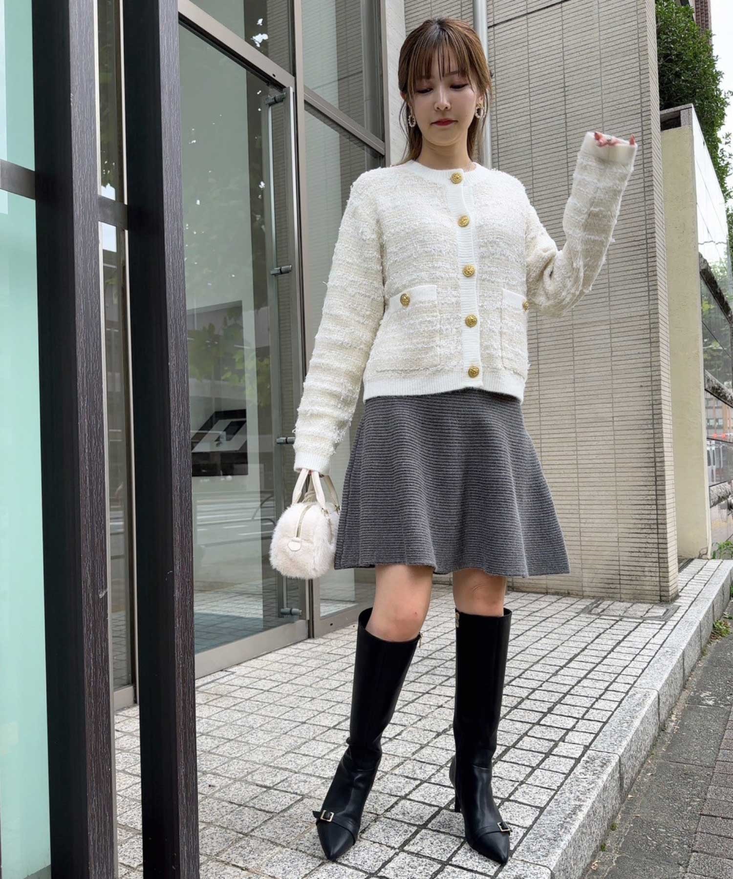ツイードニットカーデ | カーディガン | Noela OFFICIAL WEB STORE