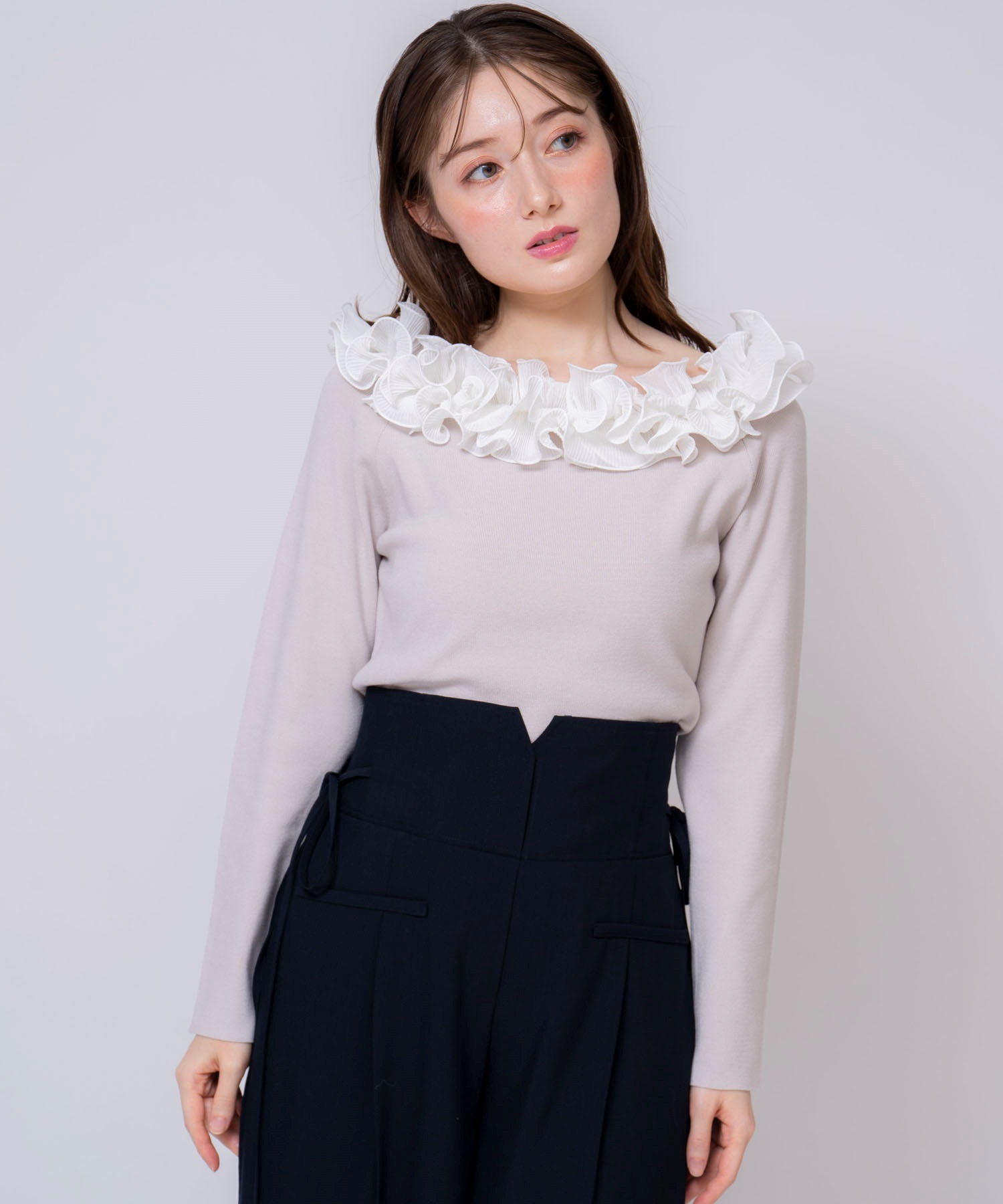 NOBLE｜フェザーニットVネックプルオーバー | Rakuten Fashion
