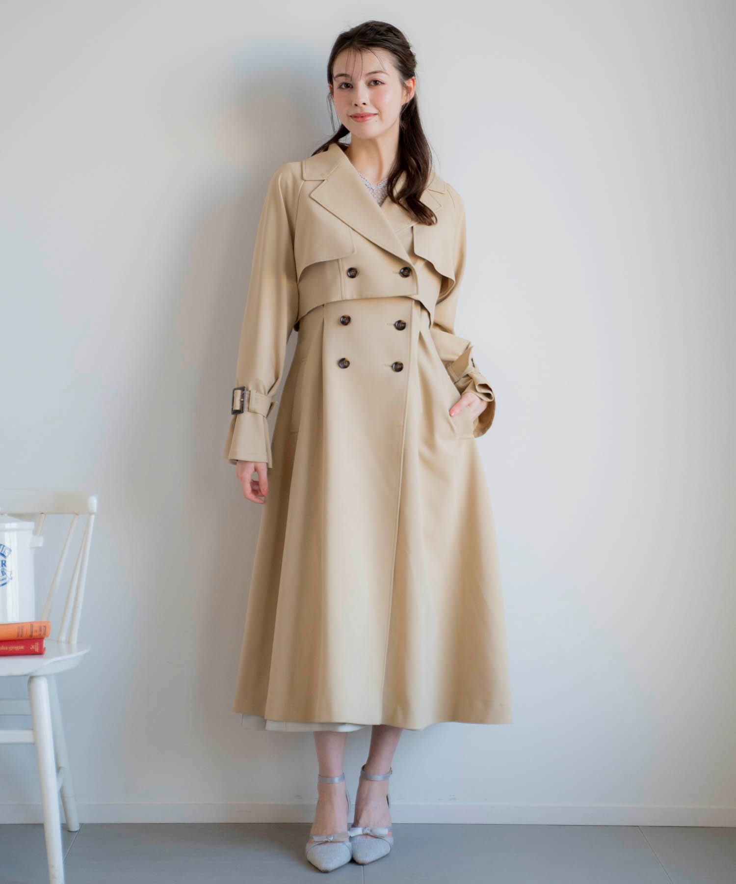 魅力の 3WAYデザイントレンチコート | トレンチコート | Noela ジャケット・アウター