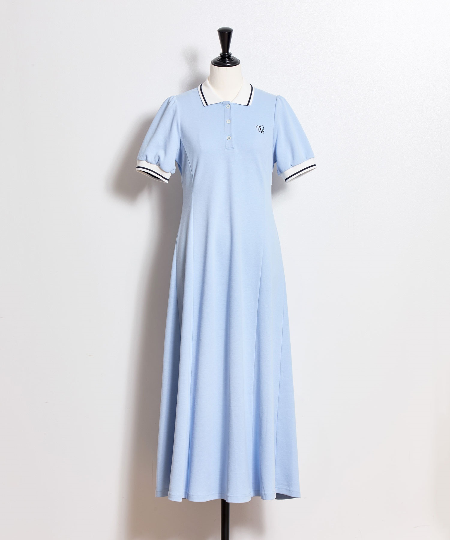 予約】【WEB限定】ロゴ刺繍ポロワンピ | ロングワンピース 予約】【WEB限定】ロゴ刺繍ポロワンピ | ロングワンピース