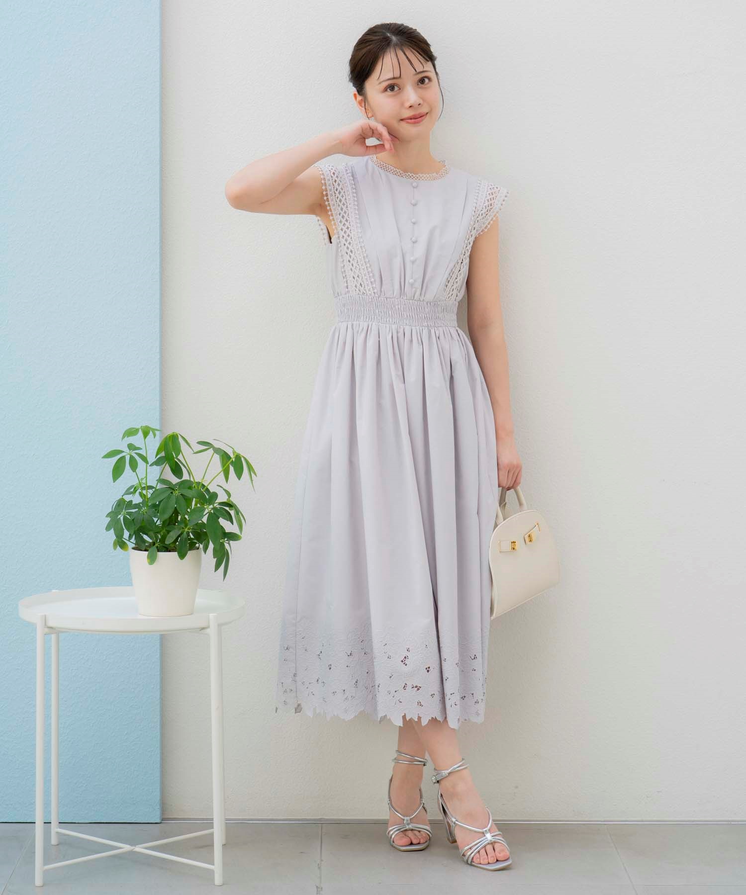 予約】レース刺繍ワンピ | ロングワンピース | Noela OFFICIAL 予約】レース刺繍ワンピ | ロングワンピース | Noela OFFICIAL