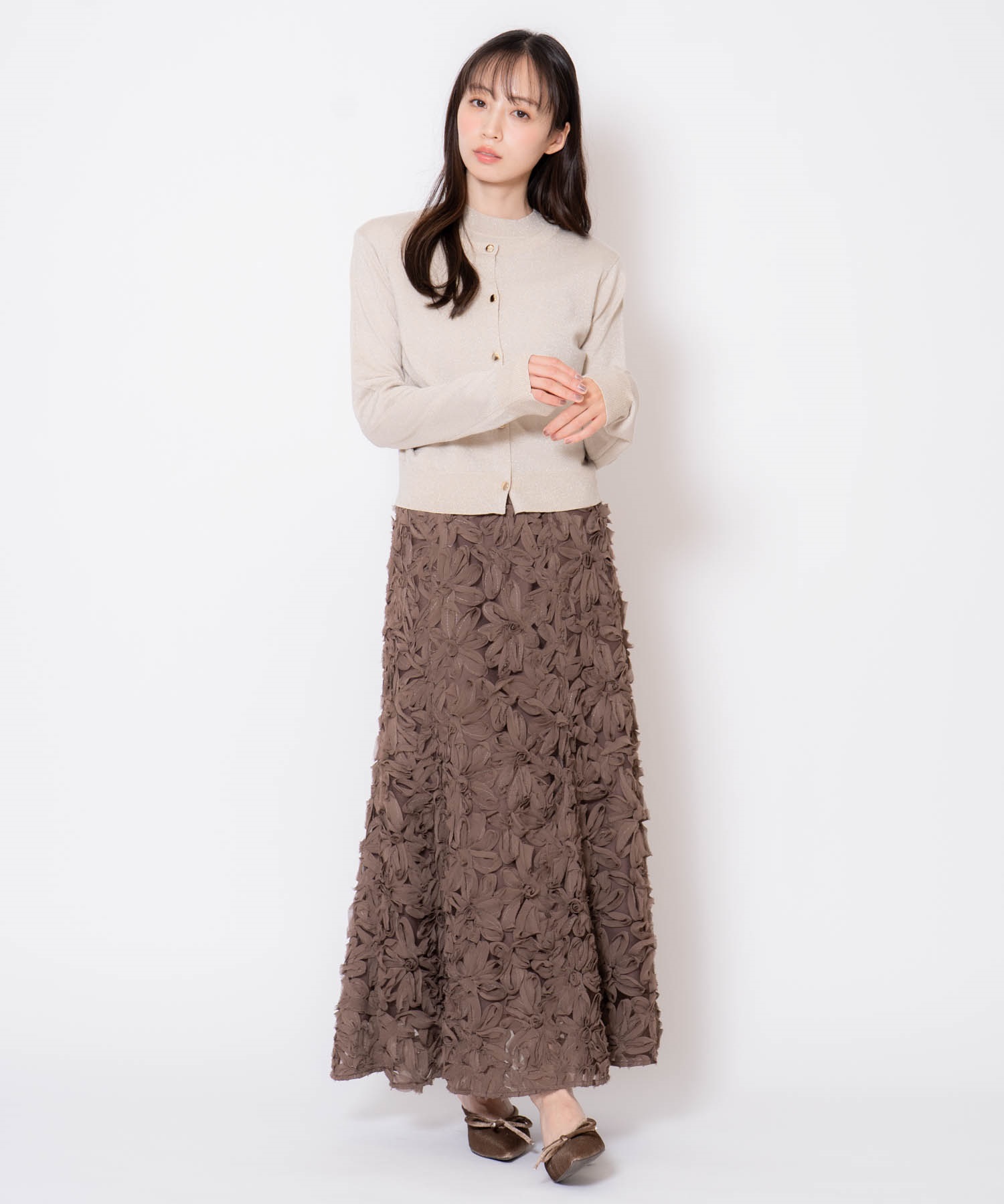 シモーネ・ロシャ　 フラワージャガードスカート フラワージャガードスカート | フレアスカート | Noela OFFICIAL