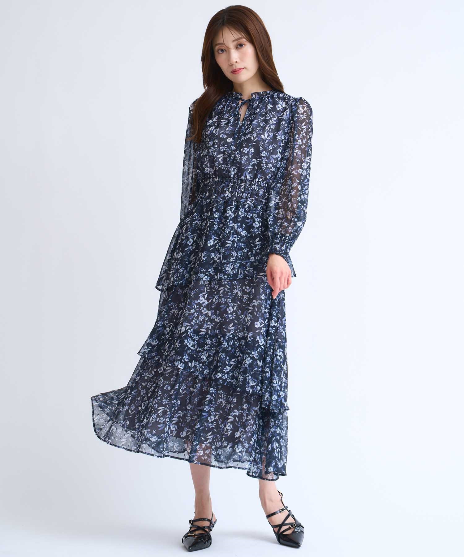 今日だけこの値段！【Noela】15周年ワンピース Noela ワンピース 「15周年」スカーフ柄シャツワンピース